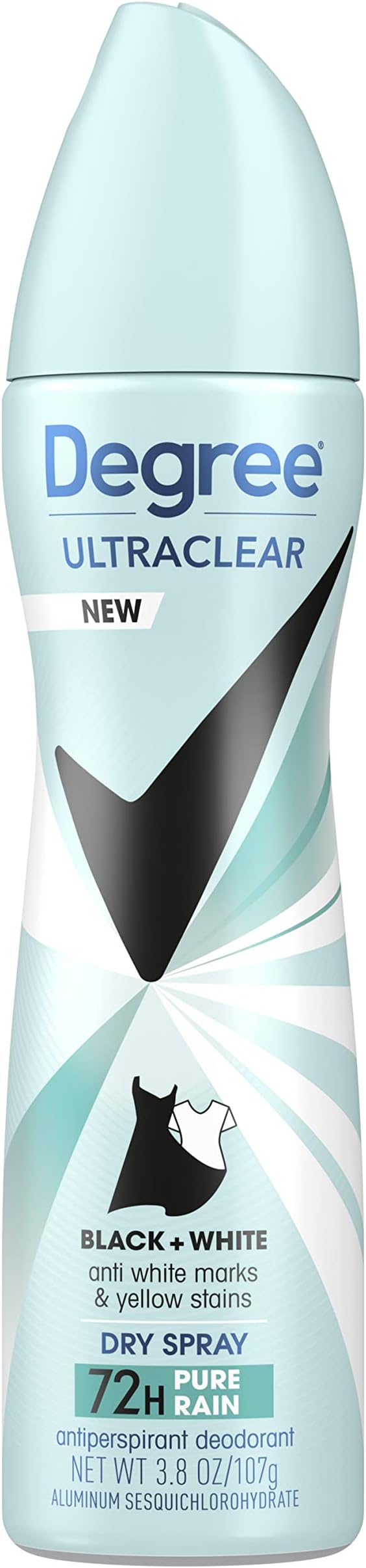Antiperspirant Deodorant Dry Spray Protects from Deodorant Stains Pure Rain Deodorant for Women 3.8 oz