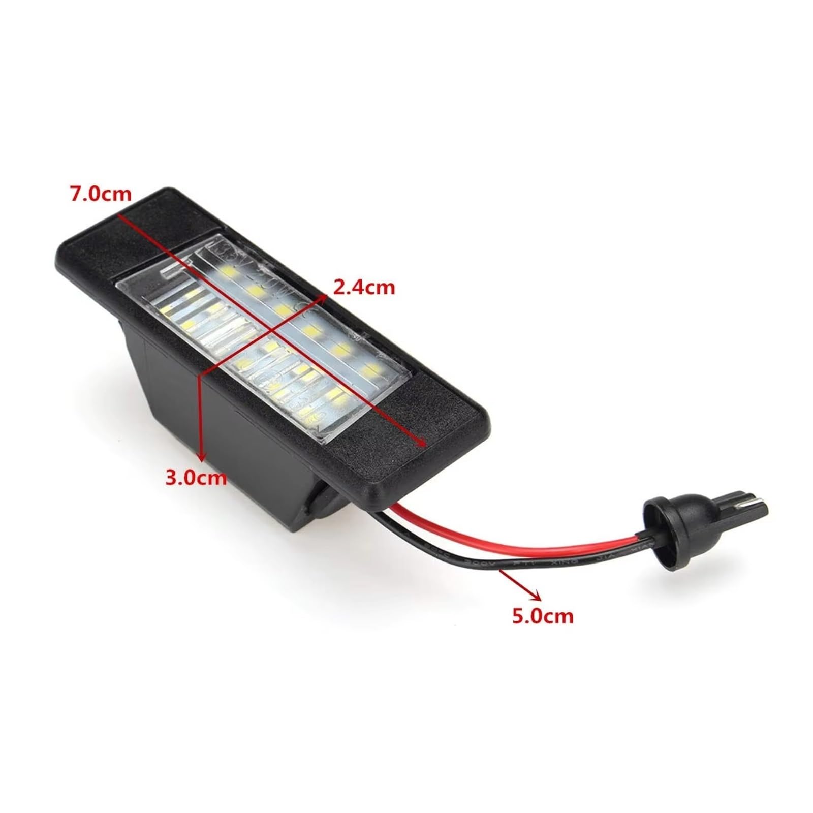 Lámpara Luz LED Para Placa Matrícula Coche Para Patnfinder Para R51 Para Primera Para P12 2005 2006 2007 2008 2009 2010 Luces Matricula Remolque