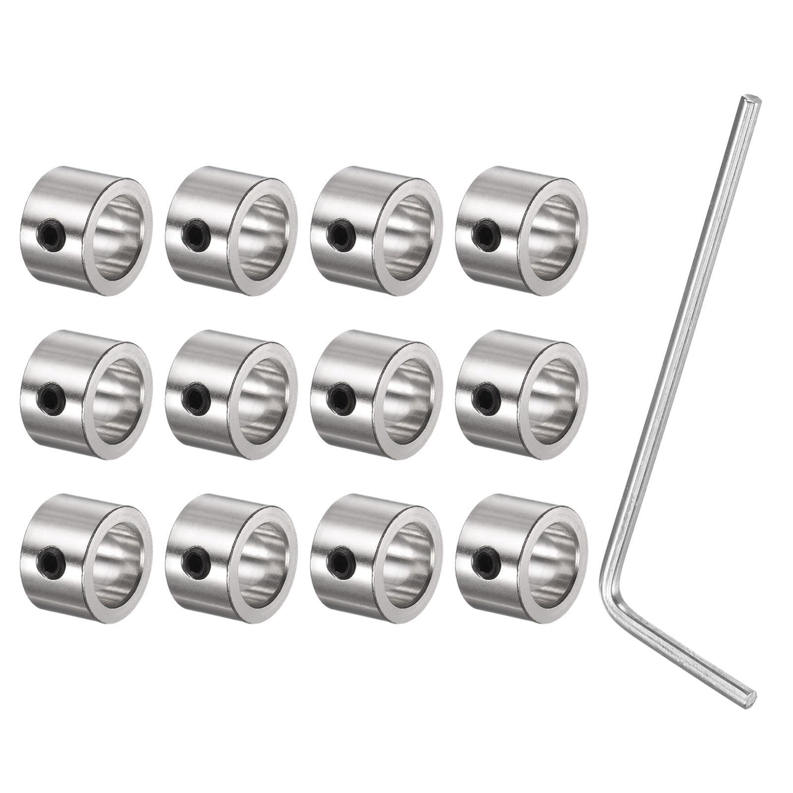 Nickel Plated Shaft Collars - 12 Pack -9