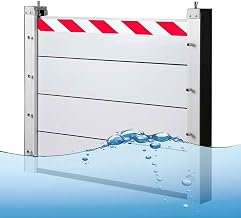 QiuShuiDr Barrera Comercial contra Inundaciones, Tablero De Aluminio con Bandas Reflectantes De Seguridad, Barrera Fácil De Instalar para Sótanos, Puertas De Entrada, Portones Y Puertas Corredizas L