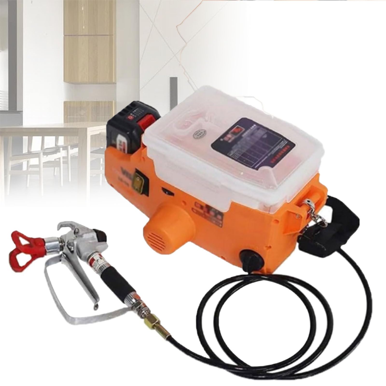 Sistema di spruzzo di vernice airless, pistola a spruzzo 1,2/min, dispositivo airless, spruzzatore di vernice ad alta pressione da 500 W, decorazione per interni, spruzzatura parete esterna