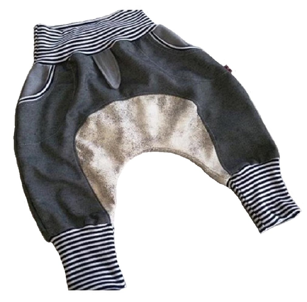 Atelier MiaMia - Pumphose Baby Kind von 56-92 Designer Babyhose Limitiert !! Mitwachshose Jeans Leder - 90