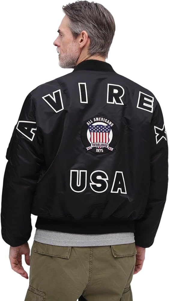 ジャケット・アウター AVIREX / BIG MA-1 50th Anniversary》MA-1 SIGNATURE BIG LOGO / MA-1