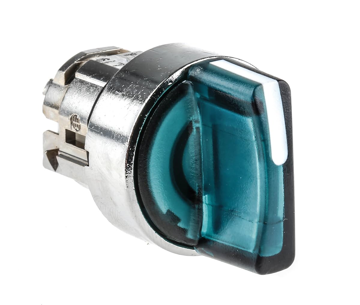 tête - bouton tournant lumineux - 3 positions - fixe - vert - schneider zb4bk1333