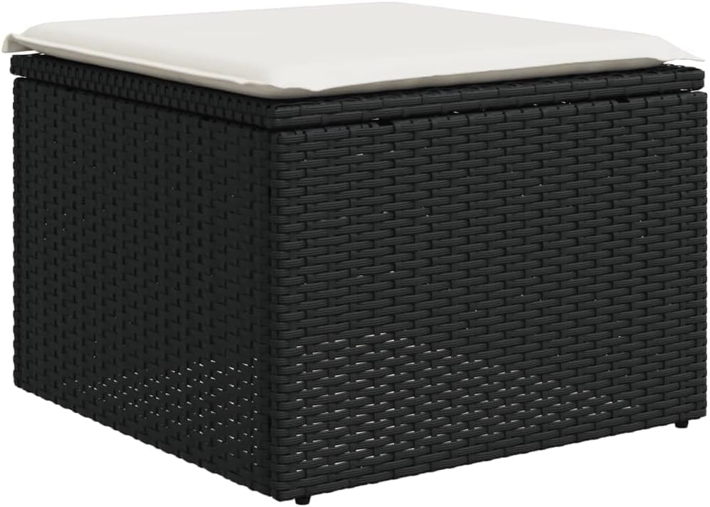 Modern Garden Sofa Set Black Cream White Patio Furniture Stylish Functional for Patio Garden