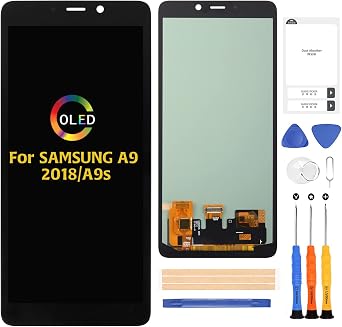 OLED A-MIND for Samsung Galaxy A9 2018/A9 Star Pro/A9s SM-A920F/DS A9200 A920N 6.3inch Screen Replacement Touch Screen Digitizer LCD Display Full Assembly Repair Kits,with Screen Protector+Tools
