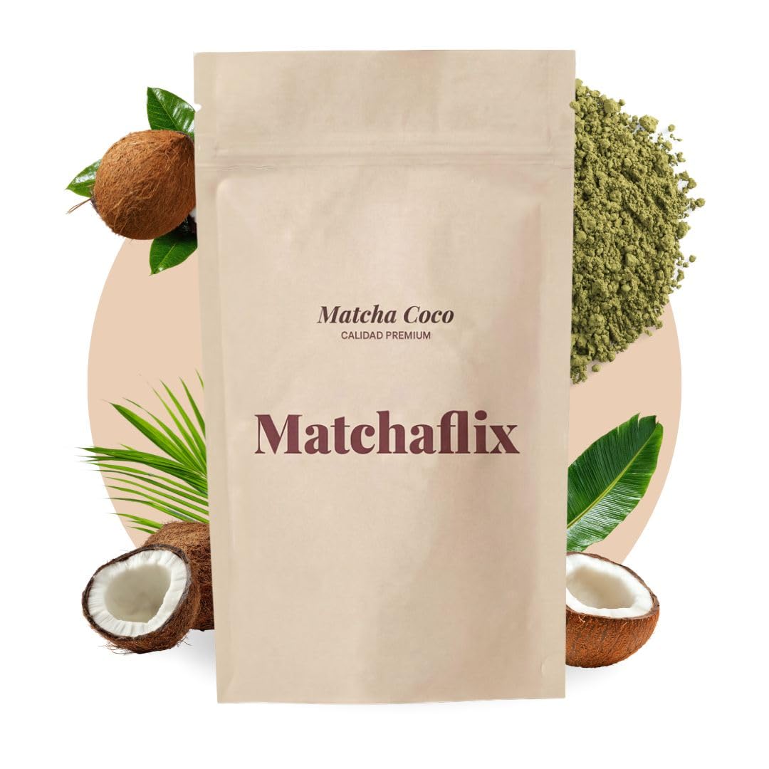 Matchaflix | Doypack Premium Coco | Té en Polvo | Matcha en Polvo | 100g (Doypack)
