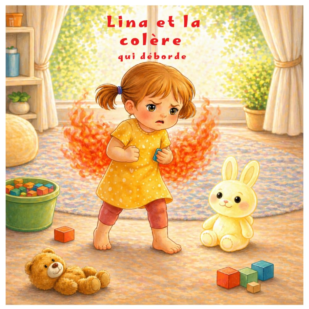 Lina et la colère qui déborde: "Un album illustré pour aider les enfants de 3 à 6 ans à comprendre et apprivoiser la colère". (Les émotions de Lina)