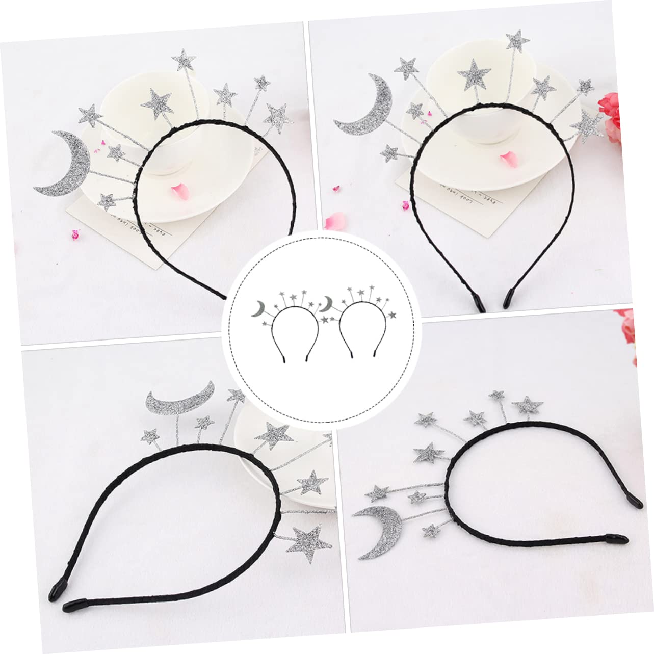 PLAFOPE Cerchietti Per Da Bambina Con Design A Stella Set Di Copricapi Delicati Per Feste Da Donna