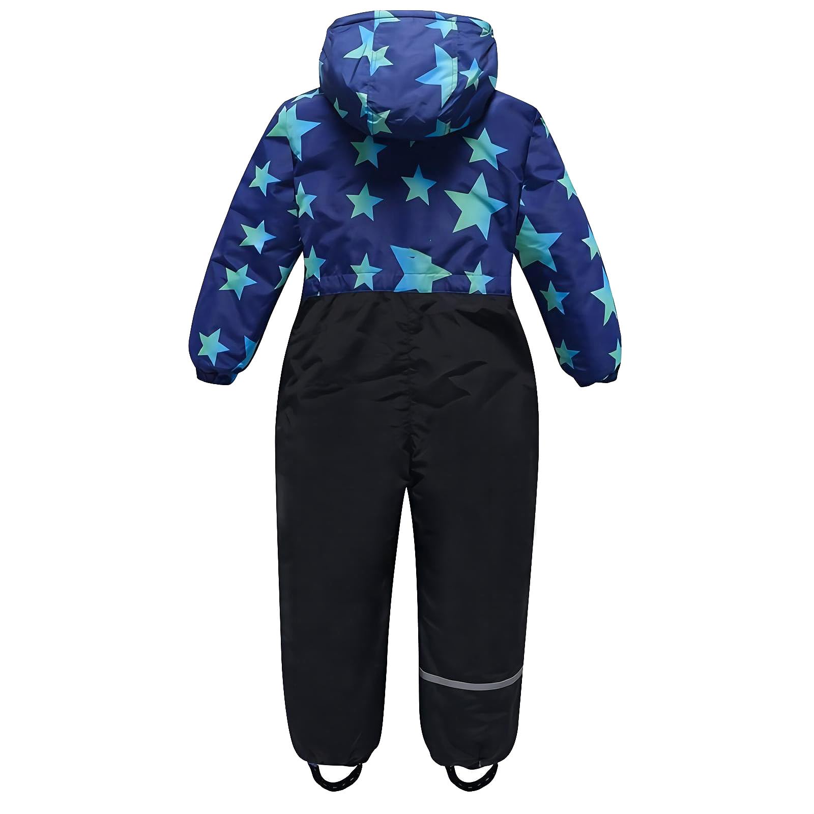 linboo Unisex Niños Traje de Nieve de una pieza/Mono de Esquí con Capucha Impermeable Mono de Nieve Grueso Cálido Exterior Trajes de Esquí Snowboard para Niños Niñas