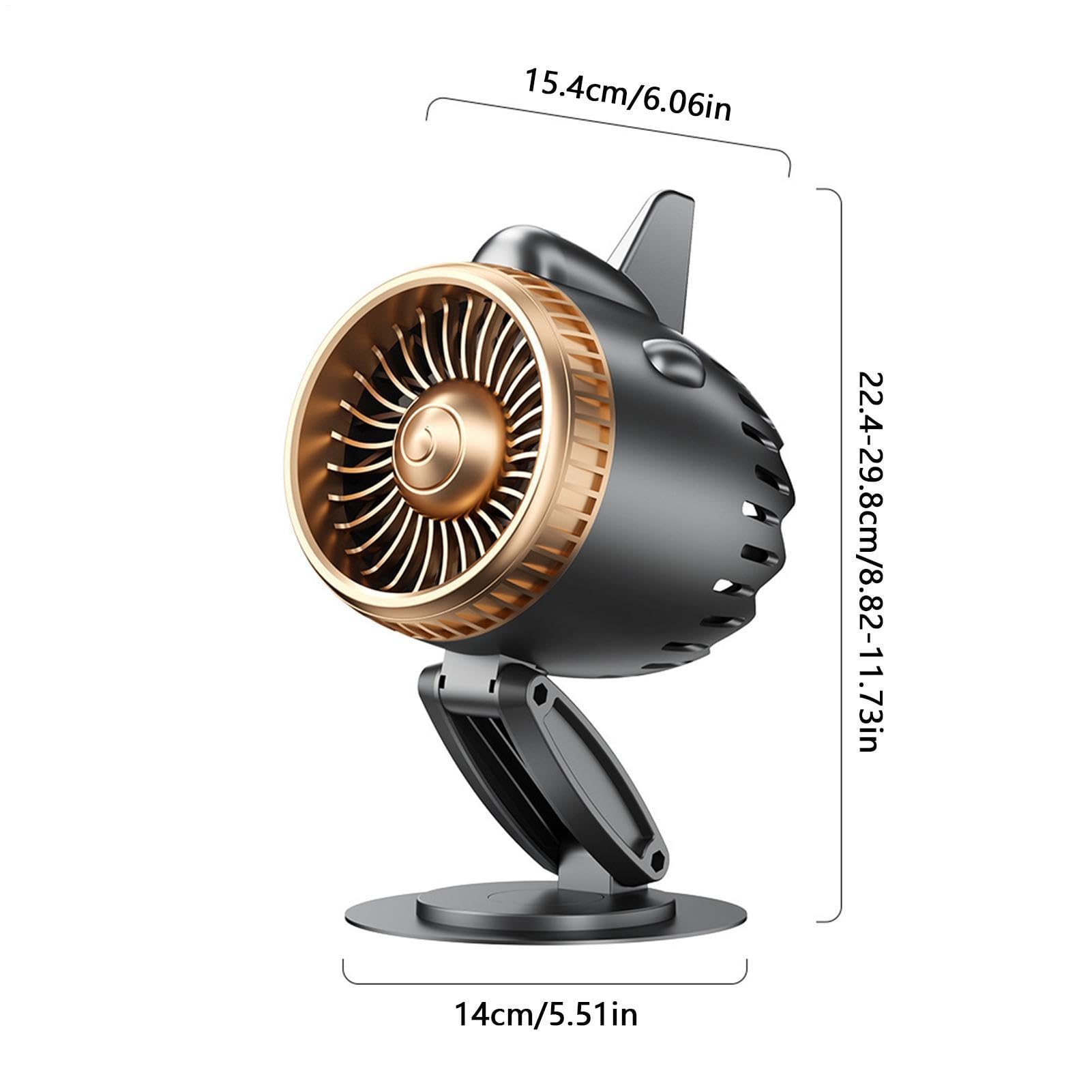 Ventilador de motor de avión 5 velocidades silenciador recargable por USB