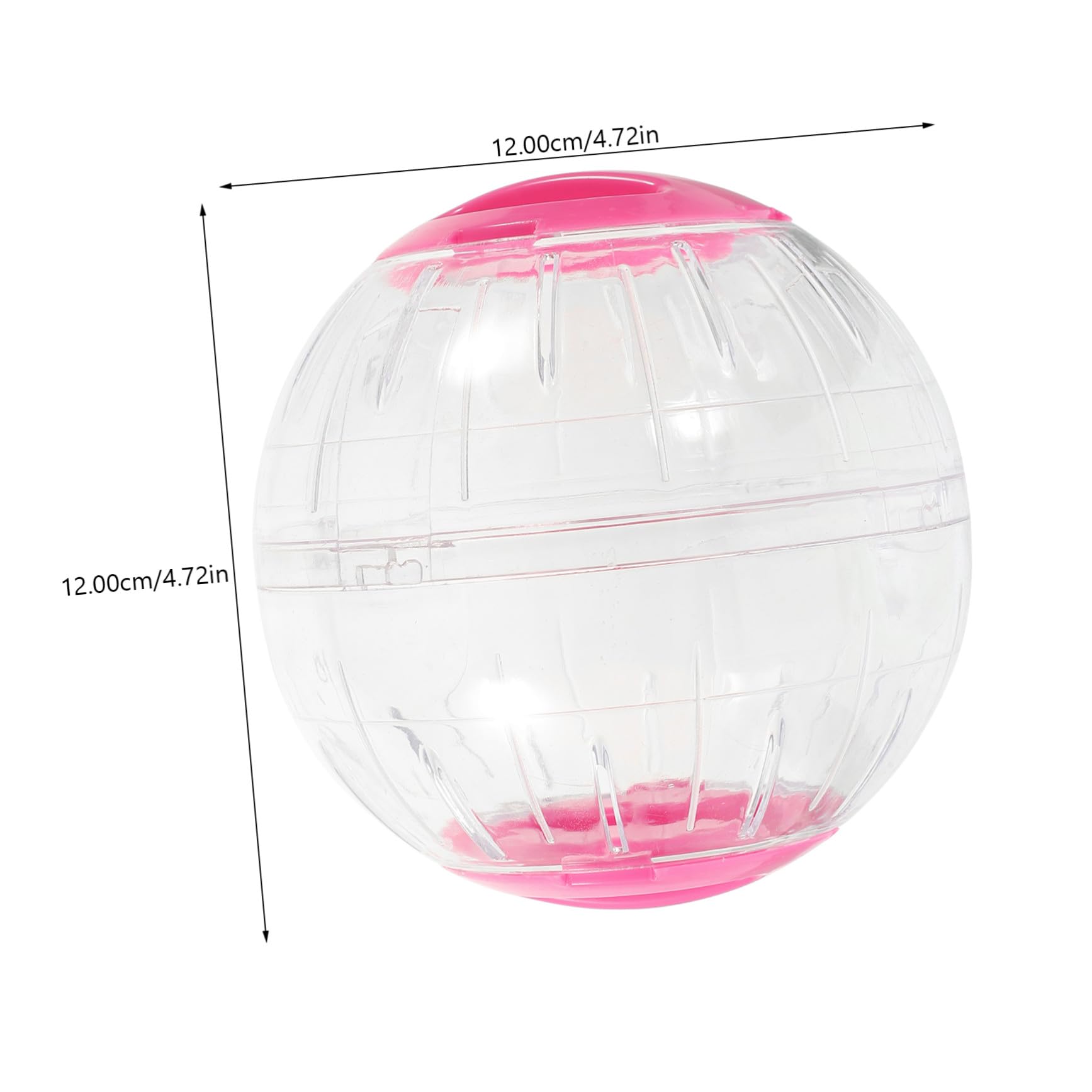SUPVOX Boule Roulante de Hamster Transparente Anti-Fuite 4pcs en Plastique | Forme Ronde, Usage Maison et Extérieur, Convient à Souris Gerbille, Lot de 4 Pièces