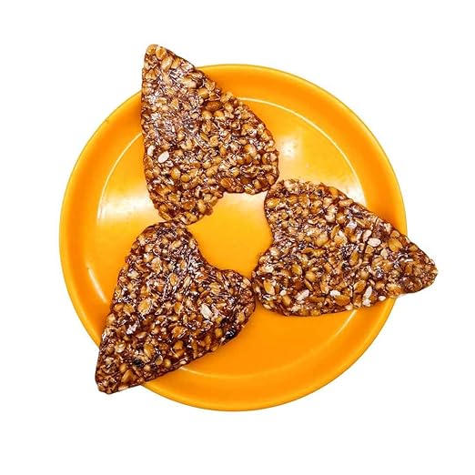 Bihari Peanut Chikki | Desi Jaggery Badam Gud Chakki | Homemade & Handmade | Crunchy & Nutty, Natural Sweet Mithai | Healthy and Nutritious Indian Desi Snack | BADCH B 900