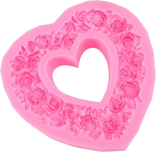 Molde de pastel de corona de corazón, molde para pastel de fondant, caramelo hecho a mano, chocolate, magdalena, arcilla polimérica, cera de jabón