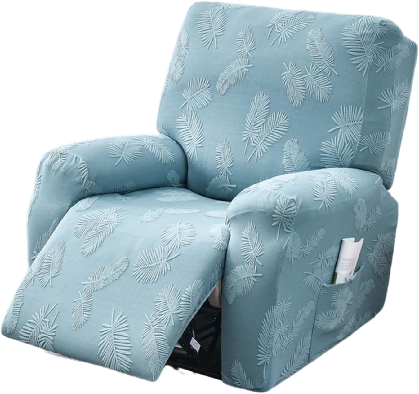 CRFATOP Recliner Slipcovers with Arms 4 Pieces Lazyboy Recliner Chair Cover Non Slip