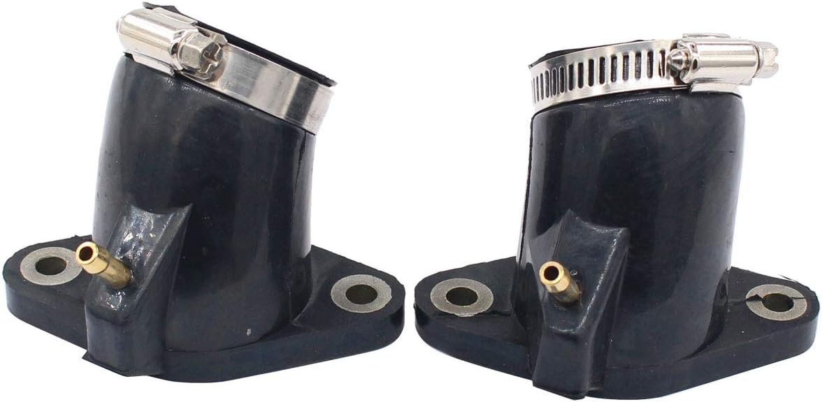 MOTOKU Pack of 2 Carb Carburetor Intake Manifold Joint Boot for Yamaha XVS650 VStar Custom XVS650A V-Star Classic XVS650AT Silverado