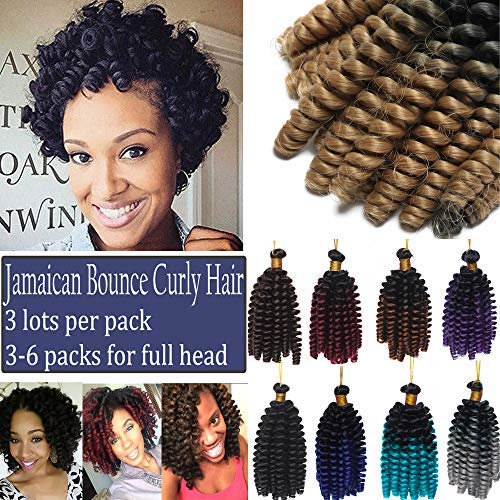 Down Bounce Jumpy Wand Crochet Hair Braid Hairpiece 3 2 to Red
