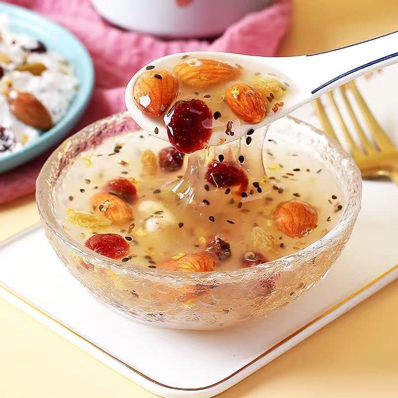 Chia noot en Fruit Lotus Wortel Poeder Soep (500 g), Witte Schimmel Lotus Wortel Poeder Soep, Rose Lotus Wortel Poeder… - Image 7