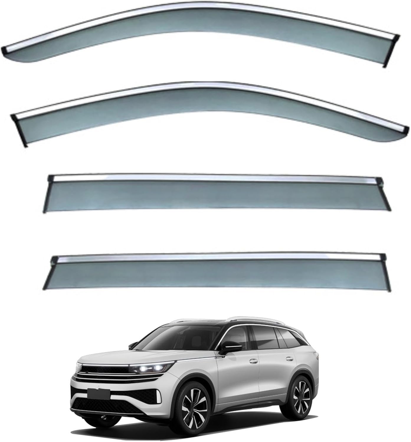 nwsplmy Wind Deflectors for TAVENDOR MK1 2023-2025, Rain Guards Window Visors, 4-Piece, Protects Against Fading & Cracks