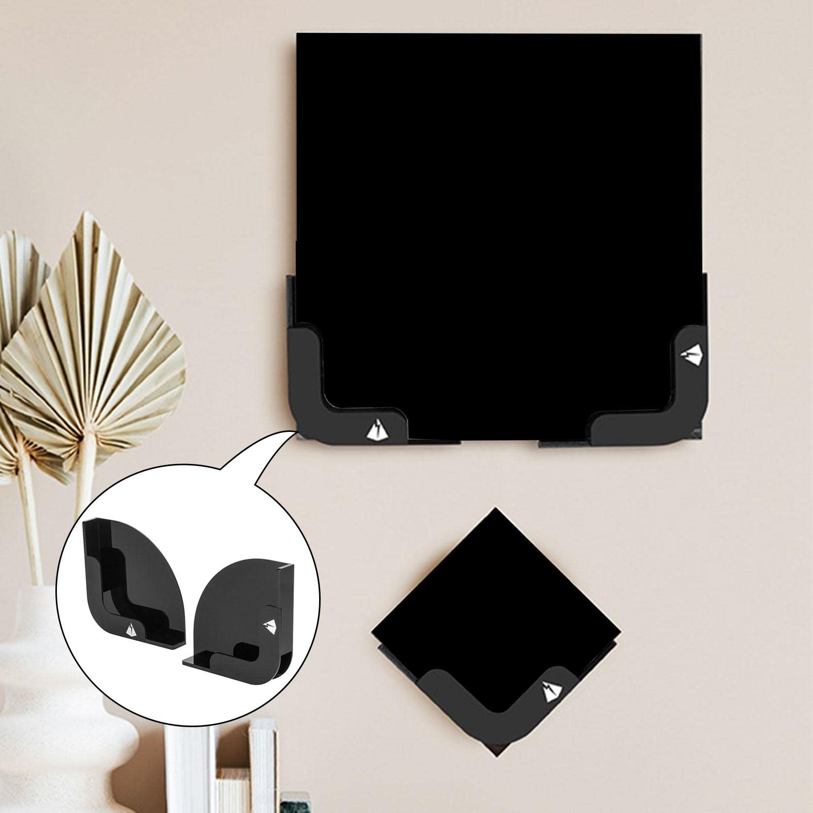 2Pcs Wall Mount Media Display Rack Holder Rack Stand Disk Case Display Black | Home & Garden | Home D?©Cor | Tapestries-picture-18