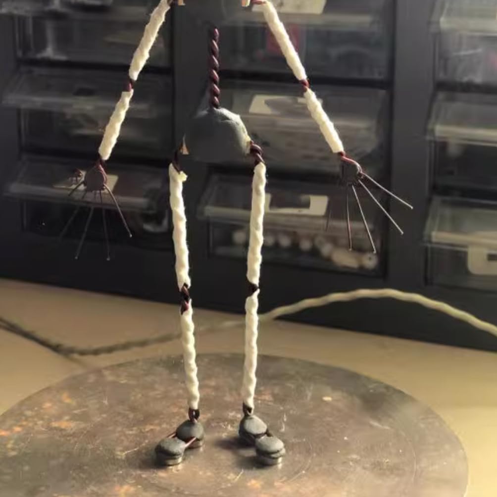 Kit armatura Stop Motion in acciaio inossidabile per animazione fai da te, scheletri di piccole figure di burattini in metallo per figure di argilla e burattini