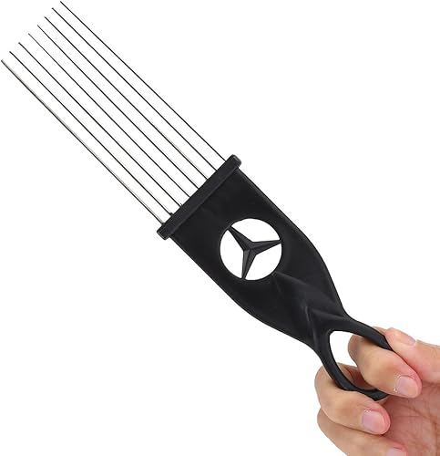 Miniatura 7 de Tbest Guiro Musical LP, instrumento de percusión de acero inoxidable, 5 x 12.8 pulgadas con raspador