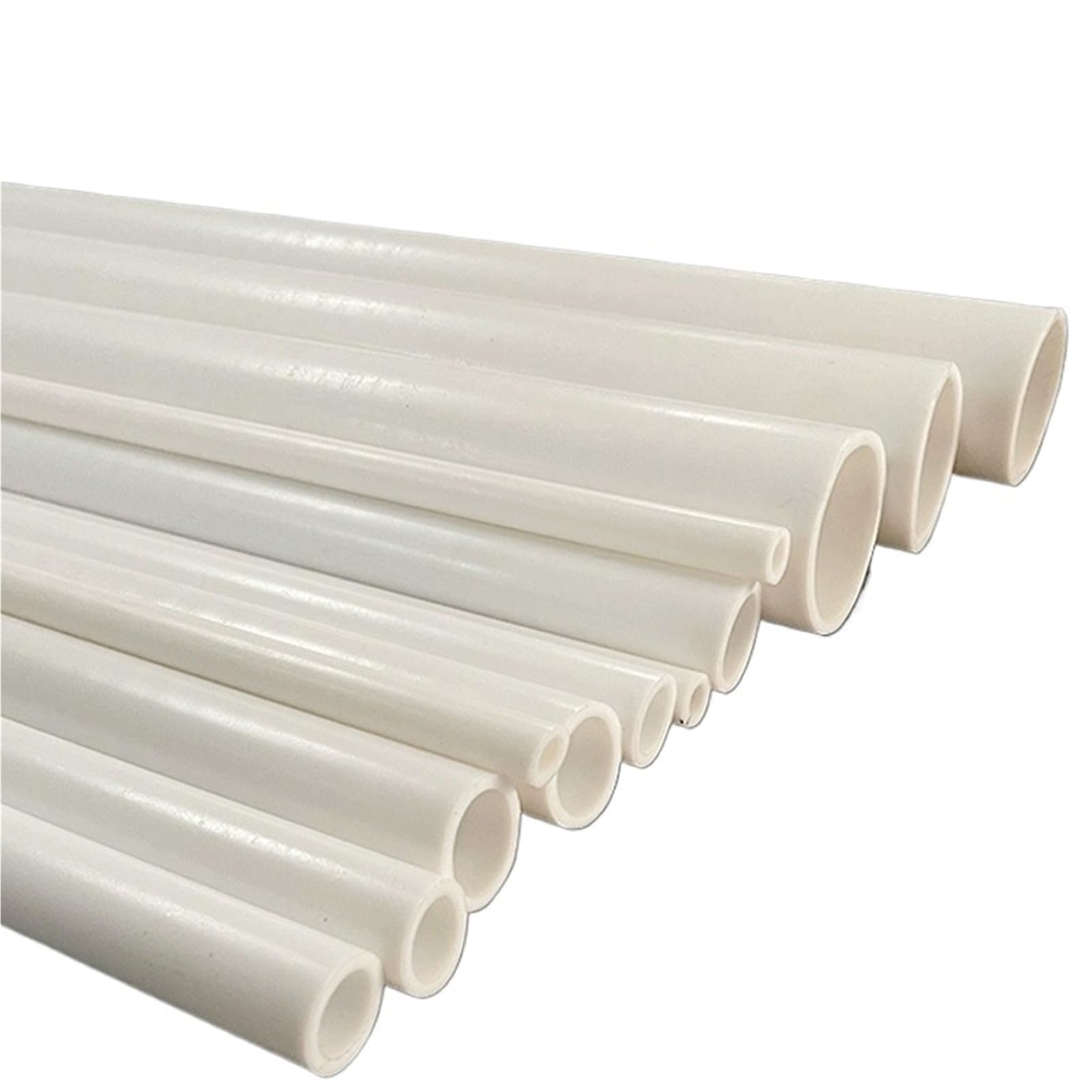 PTFE Tubo Varilla de tubos huecos de politetrafluoroetileno | DE 10-25 mm/ID 5-20 mm Longitud 500 mm(ID14mm x OD24mm)