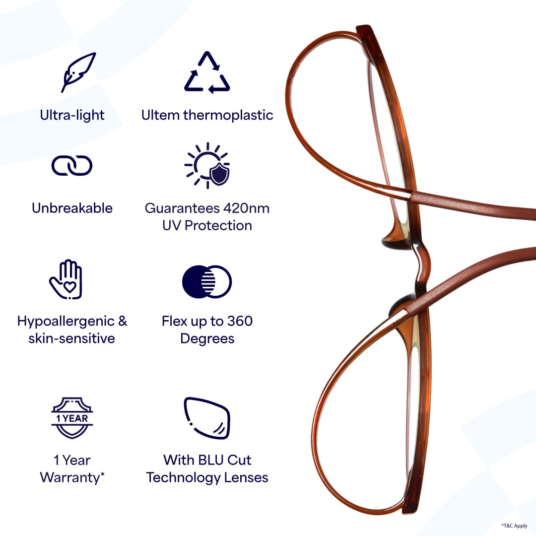 Buy LENSKART AIR Flex (Durable, Flexible and LightWeight) Zero Power