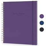 Undated Daily Planner To Do List Hourly Schedule 2027 2026 2025 Calendar & Holiday Habit Tracker 180 Pages Letter Size 8&period;5" x 11" Sheets Hardcover Wire-O Spiral Bound Notebook &lpar;Indigo&rpar;