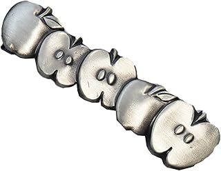 [0-STYLE.cravat] ネクタイピン おもしろ ユニーク タイバー（ネクタイピン） シルバー フード リンゴ ブドウ サヤエンドウ 日本製 真鍮 ギフト プレゼント 敬老の日 就活 就職祝 誕生日 クリスマス バレンタイン ポスト投函 free,りんご