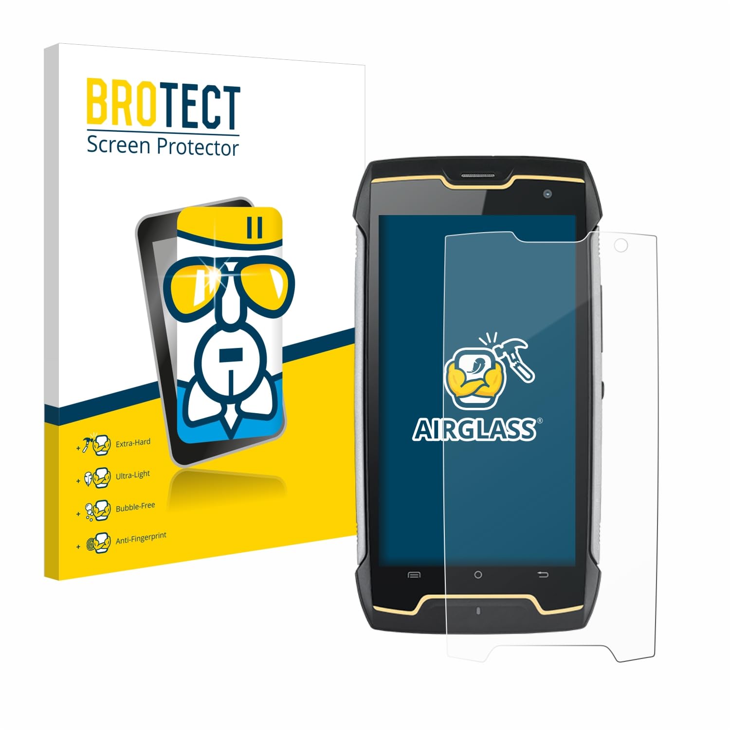 brotect Pellicola Protettiva Vetro per Cubot King Kong X Protezione Schermo [Durezza Estrema 9H, Chiaro