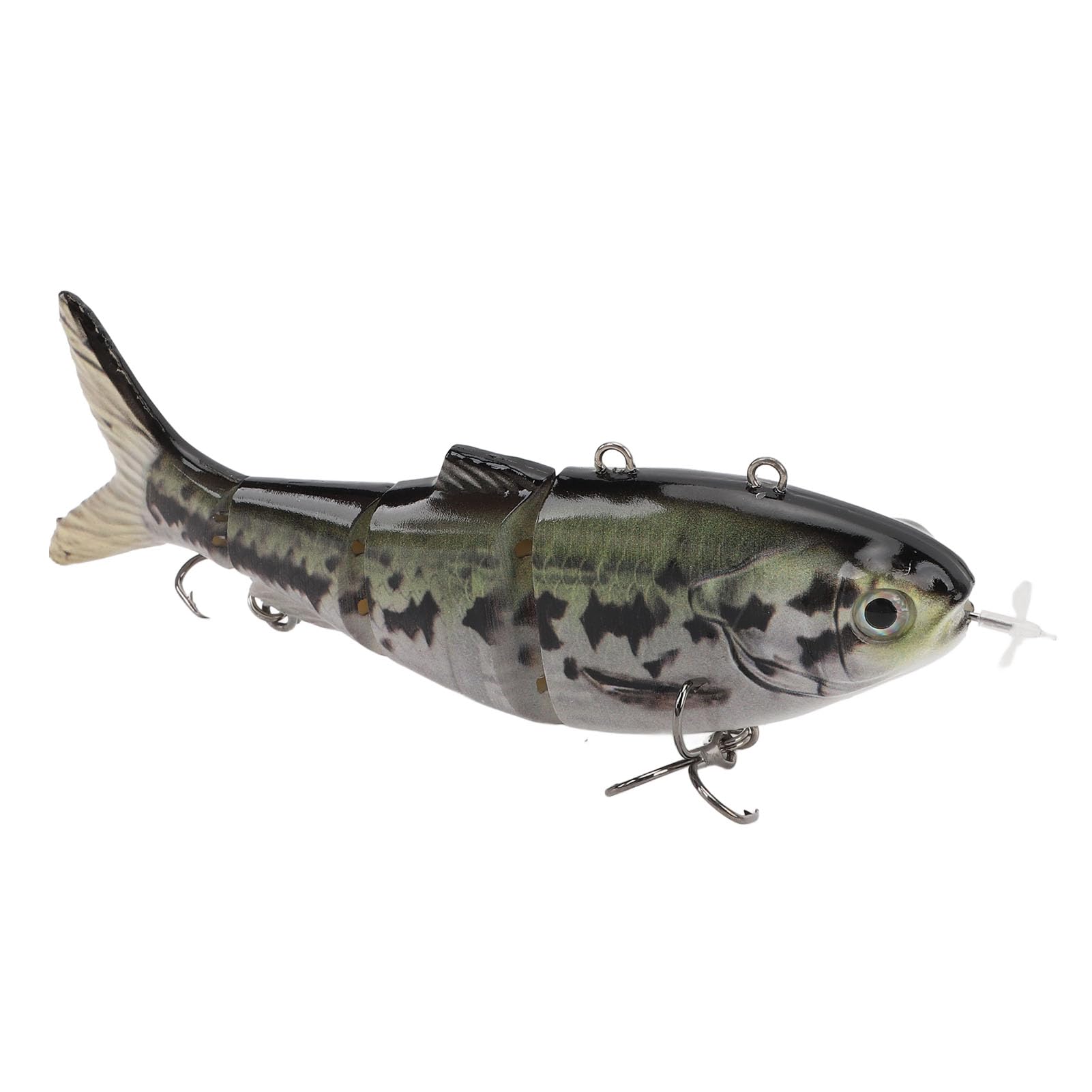 Esca da Pesca Elettrica, Swimbait Elettrico Multisnodato USB Ricaricabile Usa Un'esca Elettrica a LED Realistica Adatta per Ambienti D'acqua Dolce