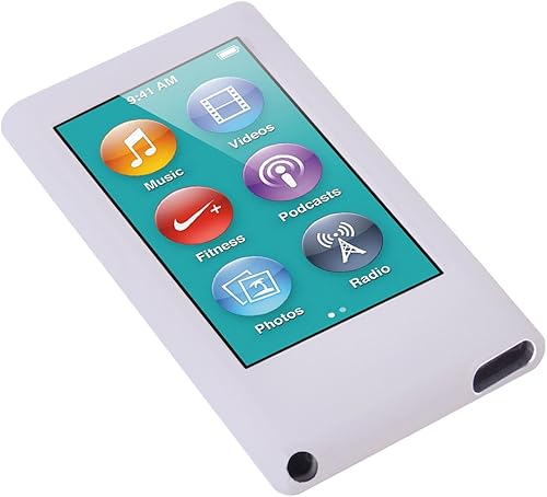 Miniatura 2 de Fundas de silicona para iPod Nano 8 generación 7 generación con paño de limpieza (blanco perla)