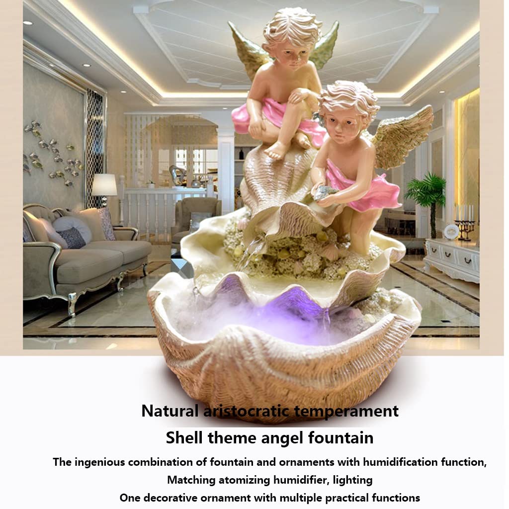 Amazon.co.jp: かわいい卓上噴水の天使のスタイリングのミニ