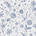 lenify Floral Peel and Stick Wallpaper Blue Contact Paper 16.9inch x 118.1inch Blue and White Wallpaper Boho Removable Vintage Wall Paper Self Adhesive Flower Decor Vinyl for Cabinets Drawer