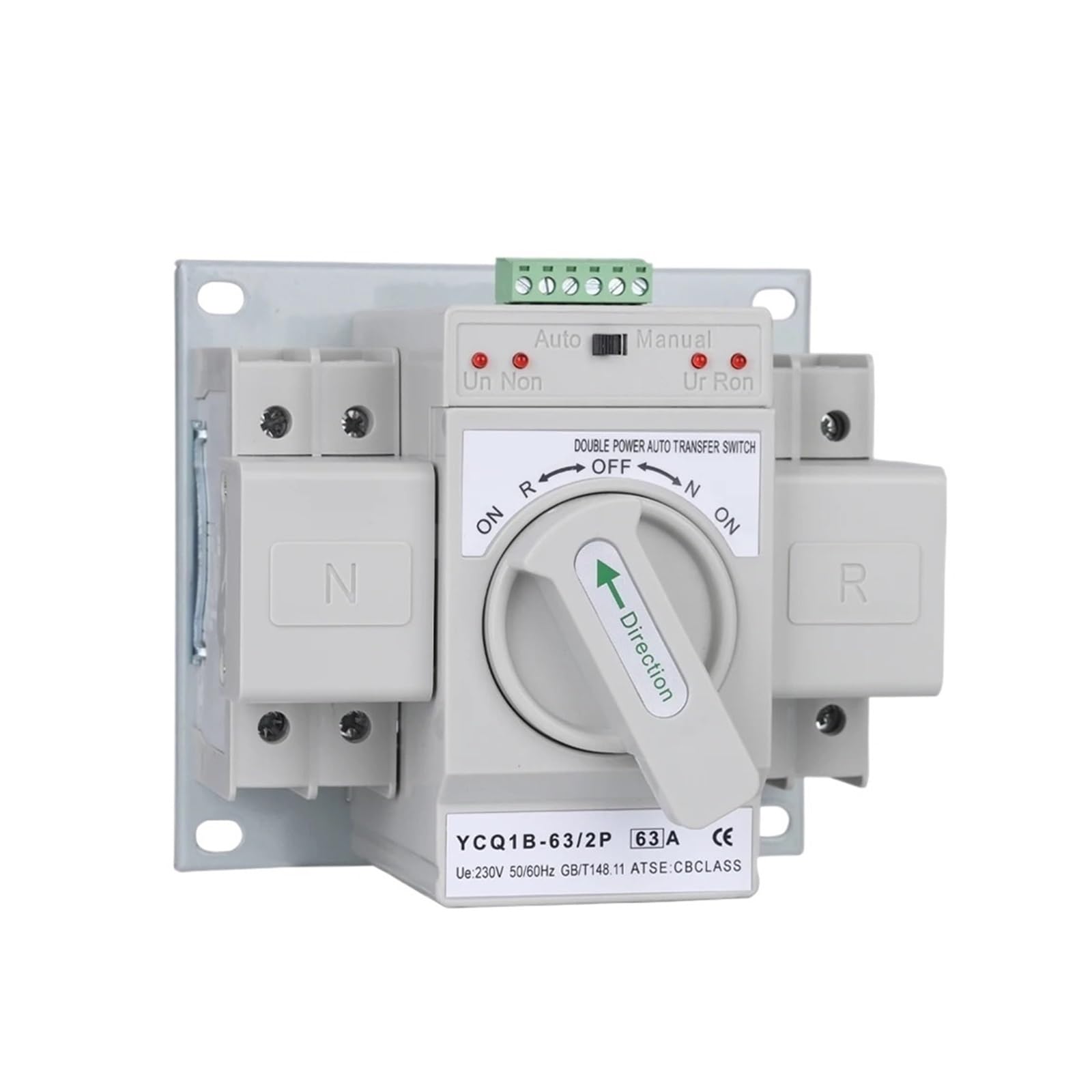 Inverseur automatique double alimentation Y1B-63 3P 63A pour commutation de source 230V
