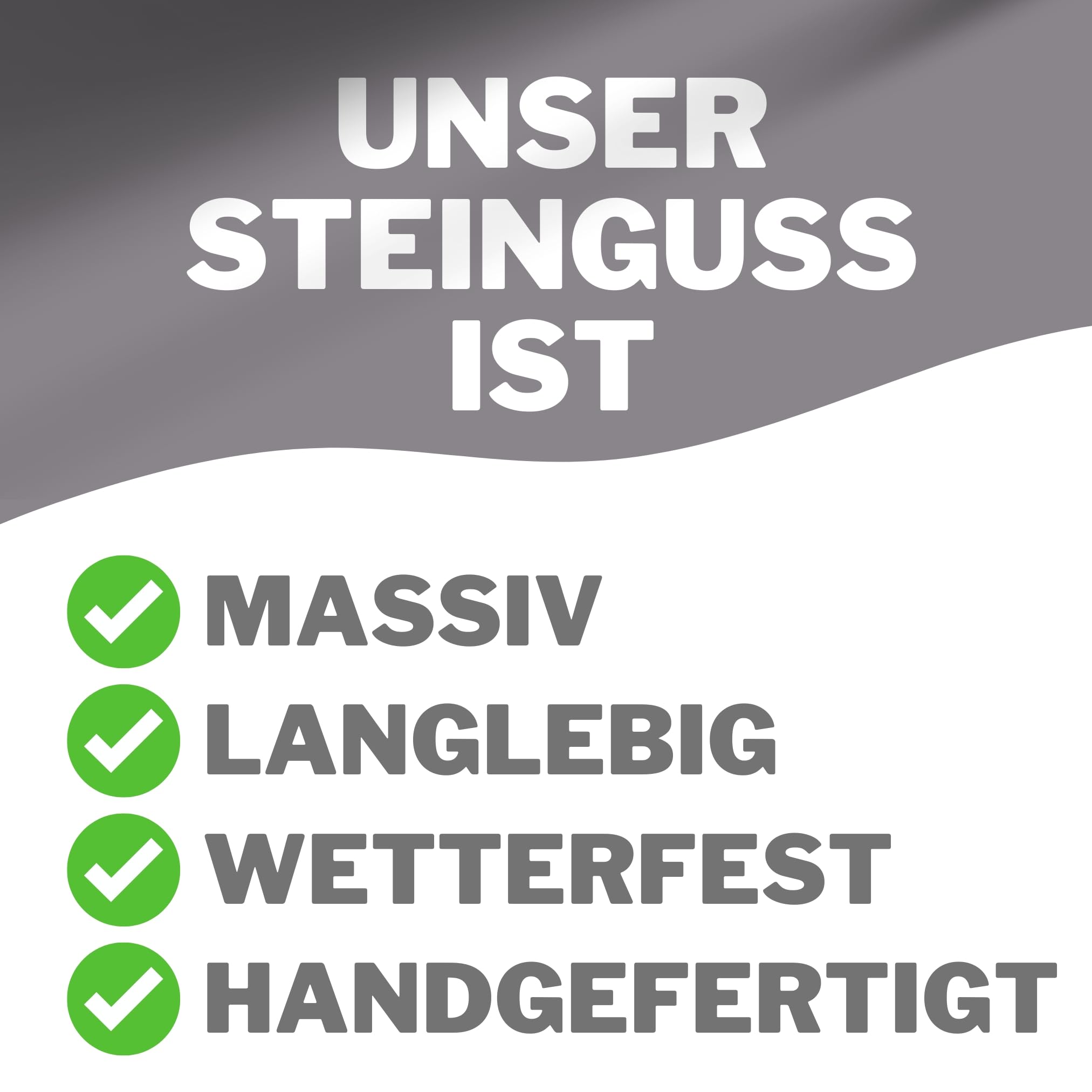 Radami XXL Grabherz Spruch Grabschmuck Grab Herz - Wir vermissen Euch - Grabdeko Trauerherz ca. 1300g