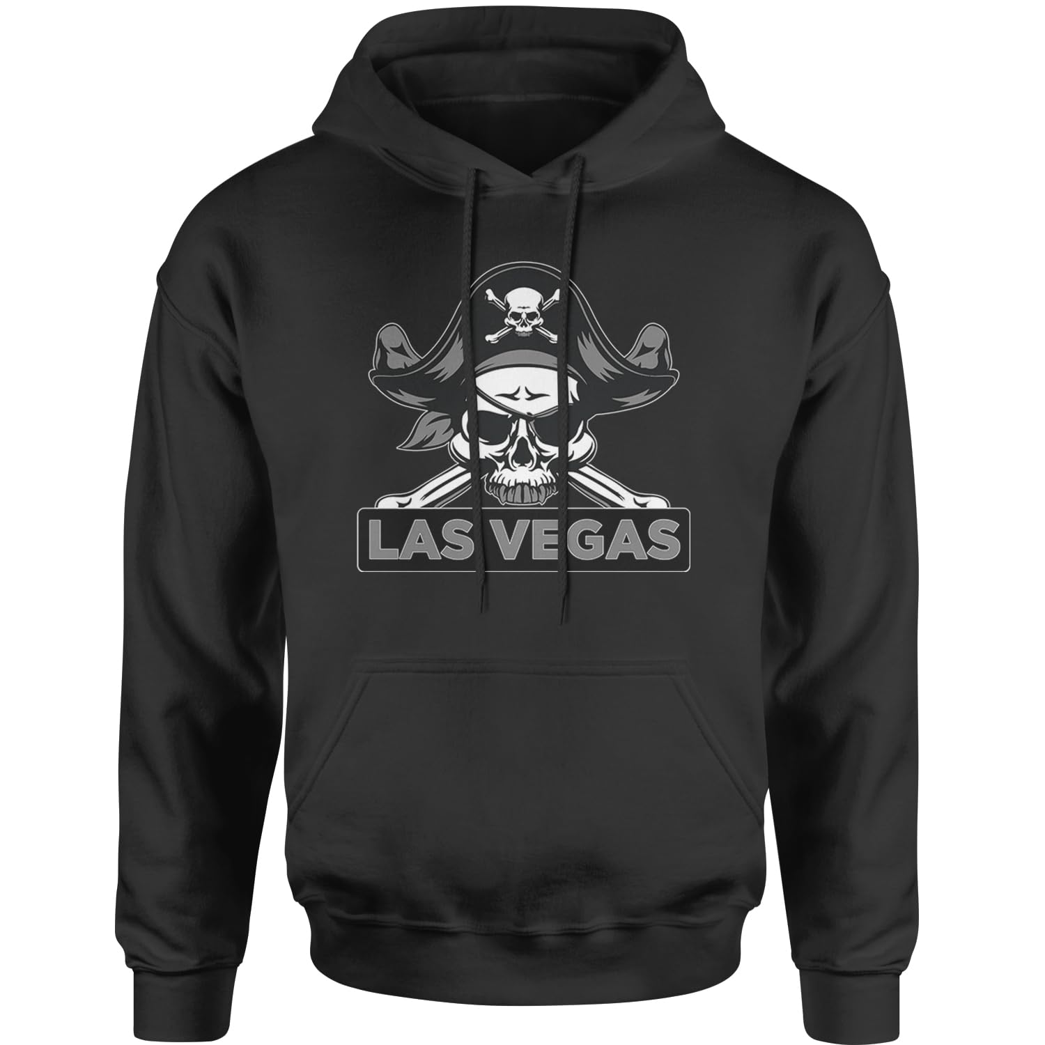 Expression TeesRaider Skull Straight Outta Las Vegas Unisex Adult Hoodie