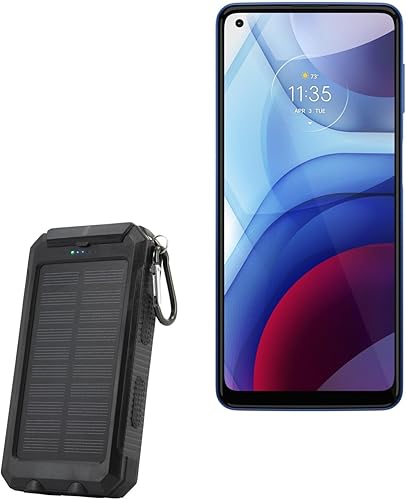 BoxWave Banco de energía compatible con Motorola Moto G Power (2021) Solar Rejuva PowerPack (10000 mAh), banco de energía de reserva de energía