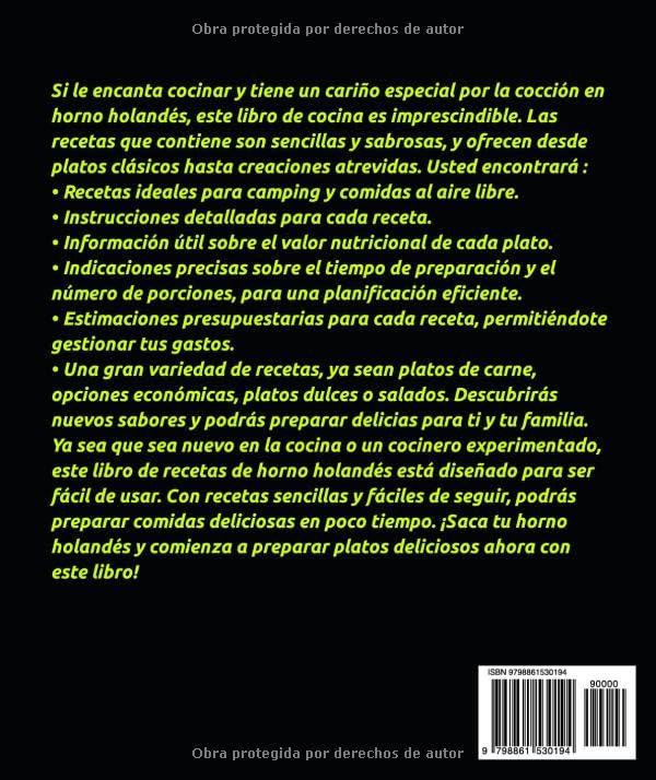 Miniatura 2 de Libro de recetas horno holandés El arte de la cocina lenta para principiantes y avanzados con una amplia variedad de recetas a base de carnes, aves,