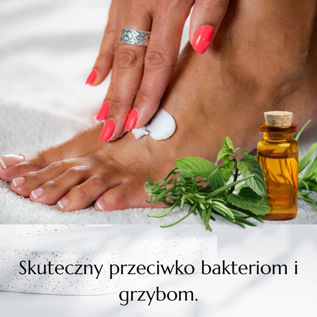Balsam do stóp z drzewem herbacianym - wysoka zawartość ziół, olejków eterycznych z manuka i olejku z drzewa herbacianego - krem ​​do stóp 100 ml