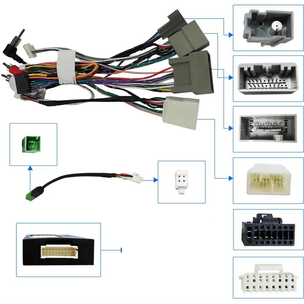 Panel de Radio para Fascia de Coche Frame Adaptador de Fascia para Coches Caja Canbus Decodificador de Radio Kit de Panel de salpicadero de Audio para CRV para C-RV 2012 2013 2014 2015 2016 2017