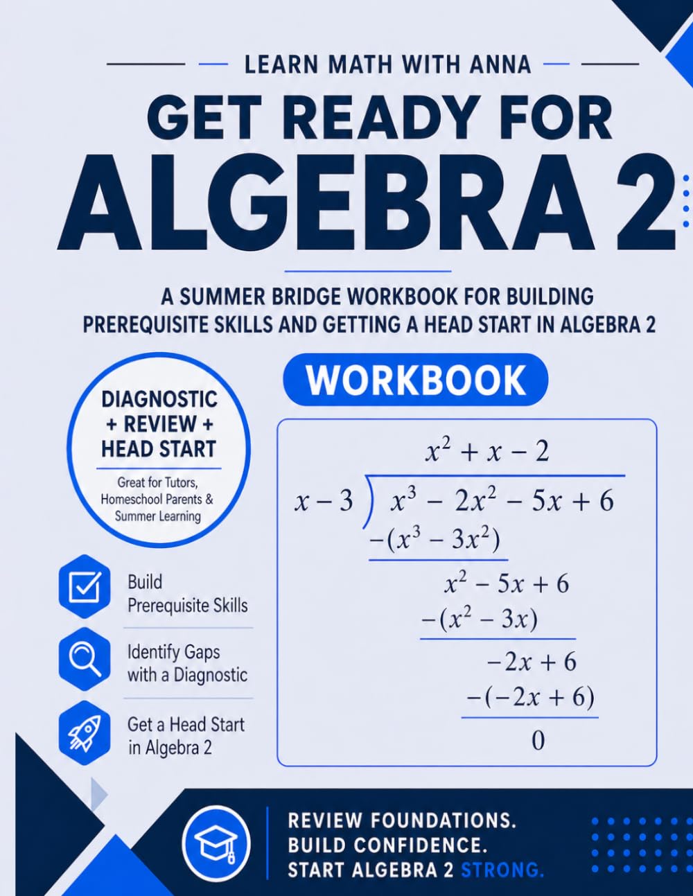 Get Ready for Algebra 2 | A Summer Bridge Workbook: For building prerequisite skills and getting a head start in Algebra 2 (Get Ready for Math Class)