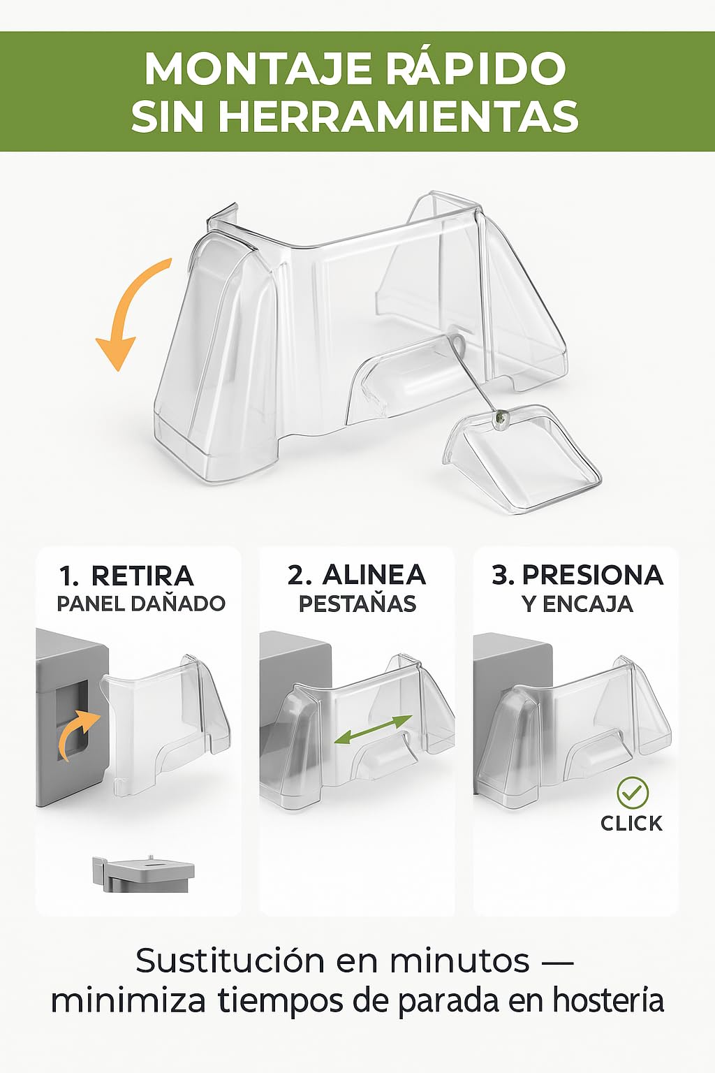 Caratula Frontal Completa Para Exprimidor Compatible con Zummito Z05 Z06 Z05A Recambio Original Protector Plástico Técnico Transparente Alta Resistencia Hostelería Profesional