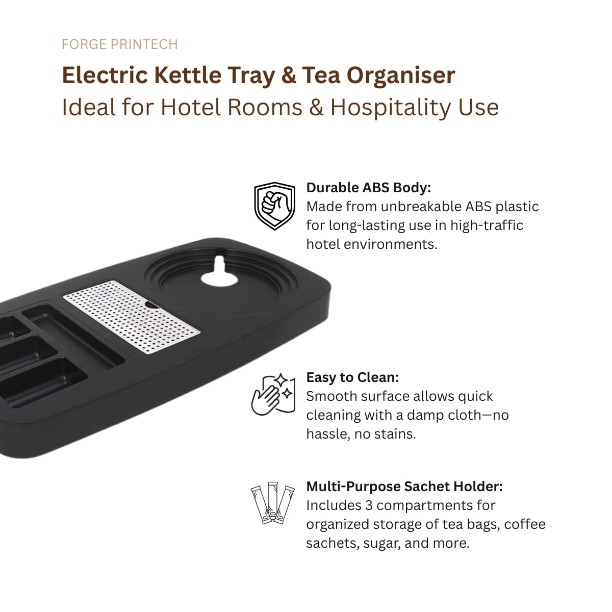Hotel Kettle Tray - Organize Your Guest Room -2