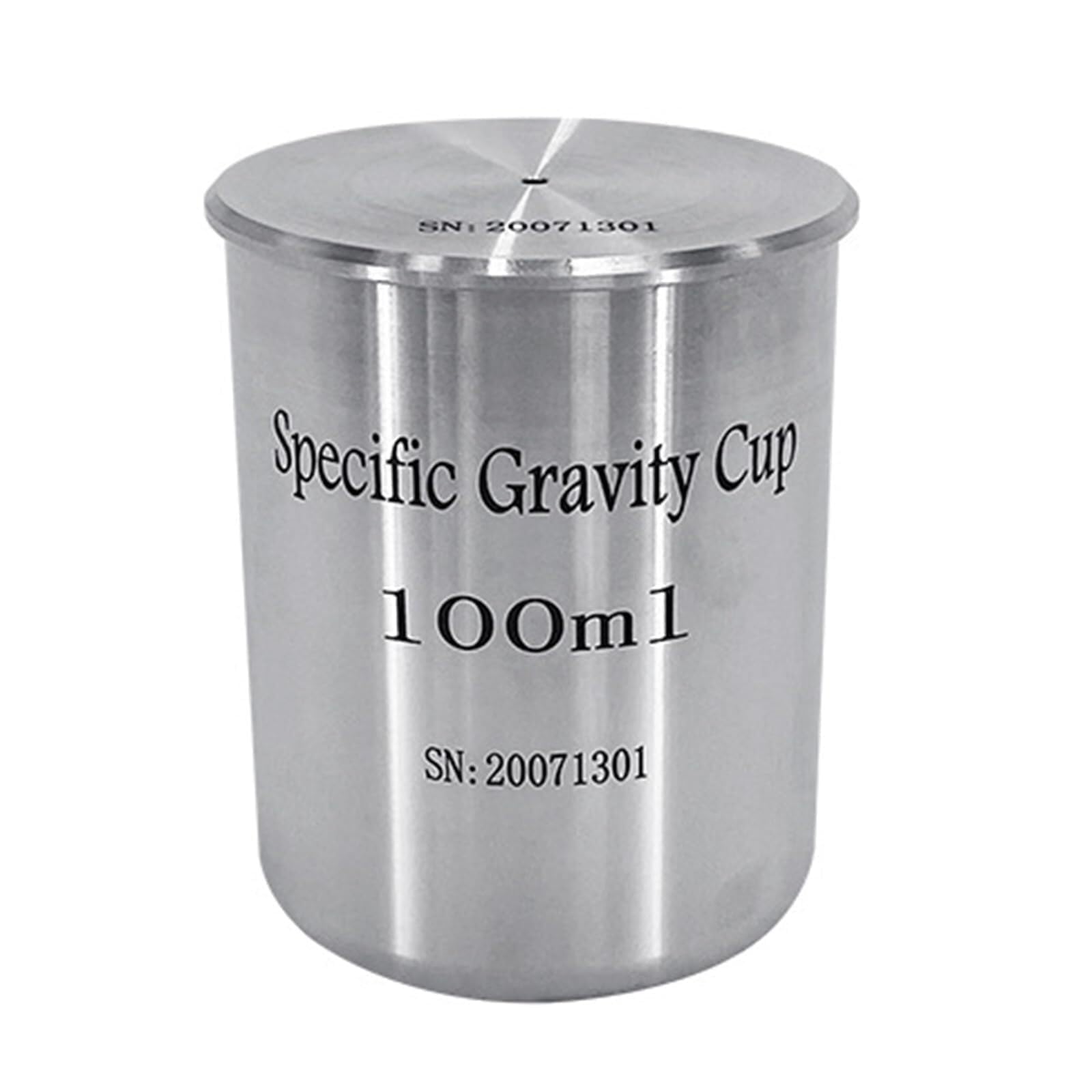 COYEUX High Precision Stainless Steel Specific Gravity Cup, Liquid Pycnometer Density Determiner, Paint Specific Gravity Cups, Error <1mg (0.001%) For Measuring Coatings, Oils And Other 100ML