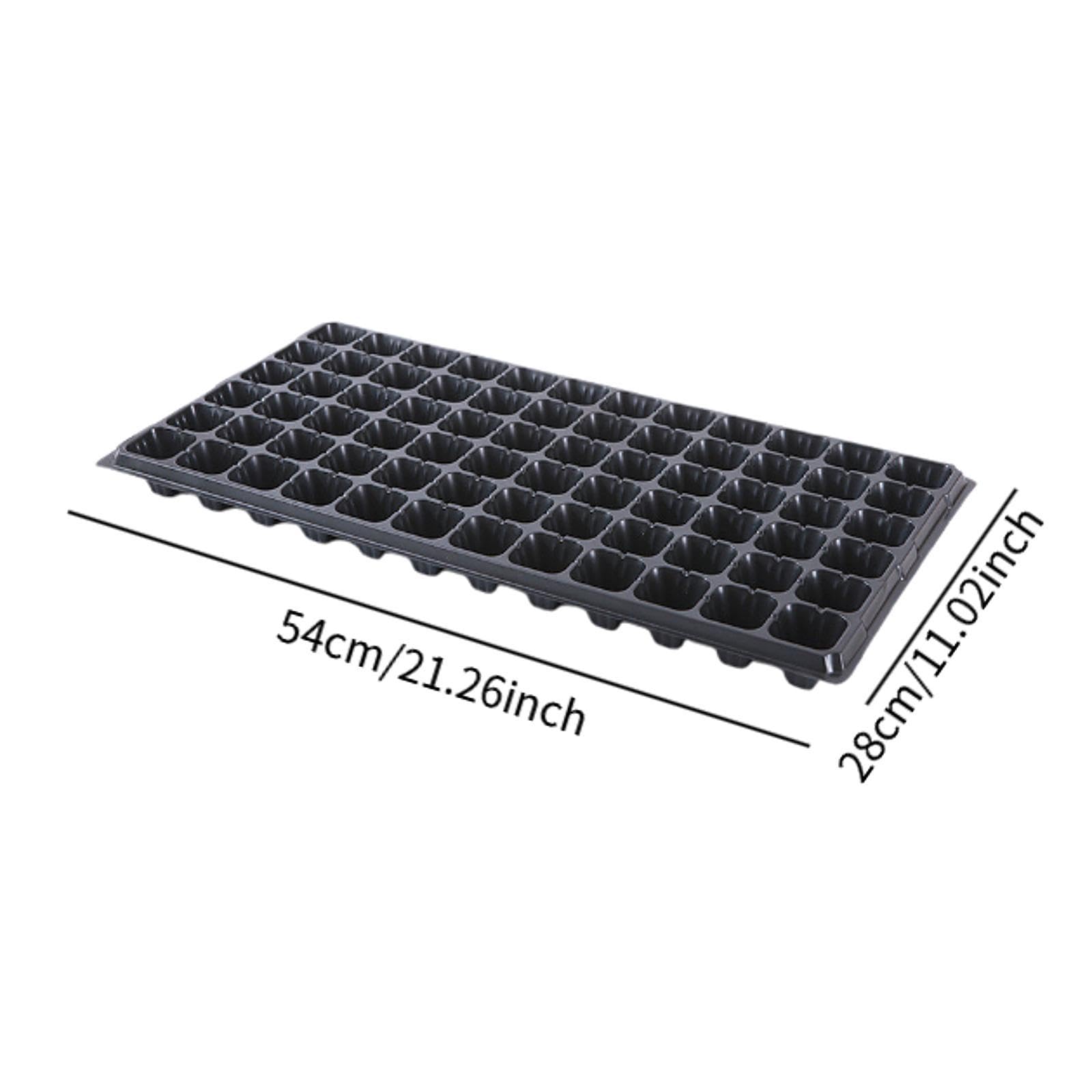 Sharplace 10 PCS Plateaux de Semis, Culture des Plantes Plateau, Plateau de Semis Croissance Plateaux avec des Trous de Drain, Pépinière de Semis en Plastique pour La Maison de Jardin, 72 Trous