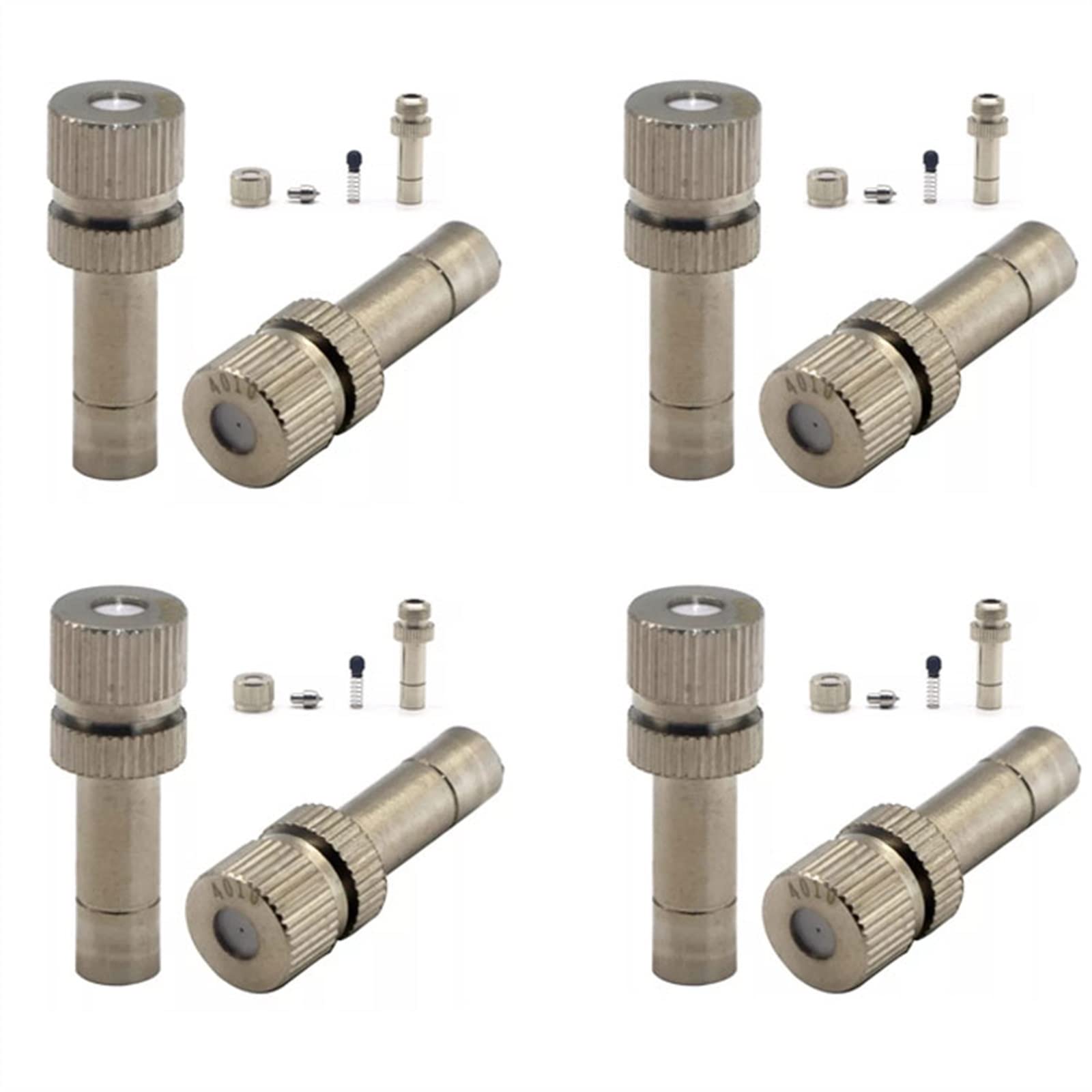MGNSJGYXN Brass Mister Nozzles， 100PCS Quick Connector Misting Nozzles for Cooling System, 6MM Connection(0.1MM)