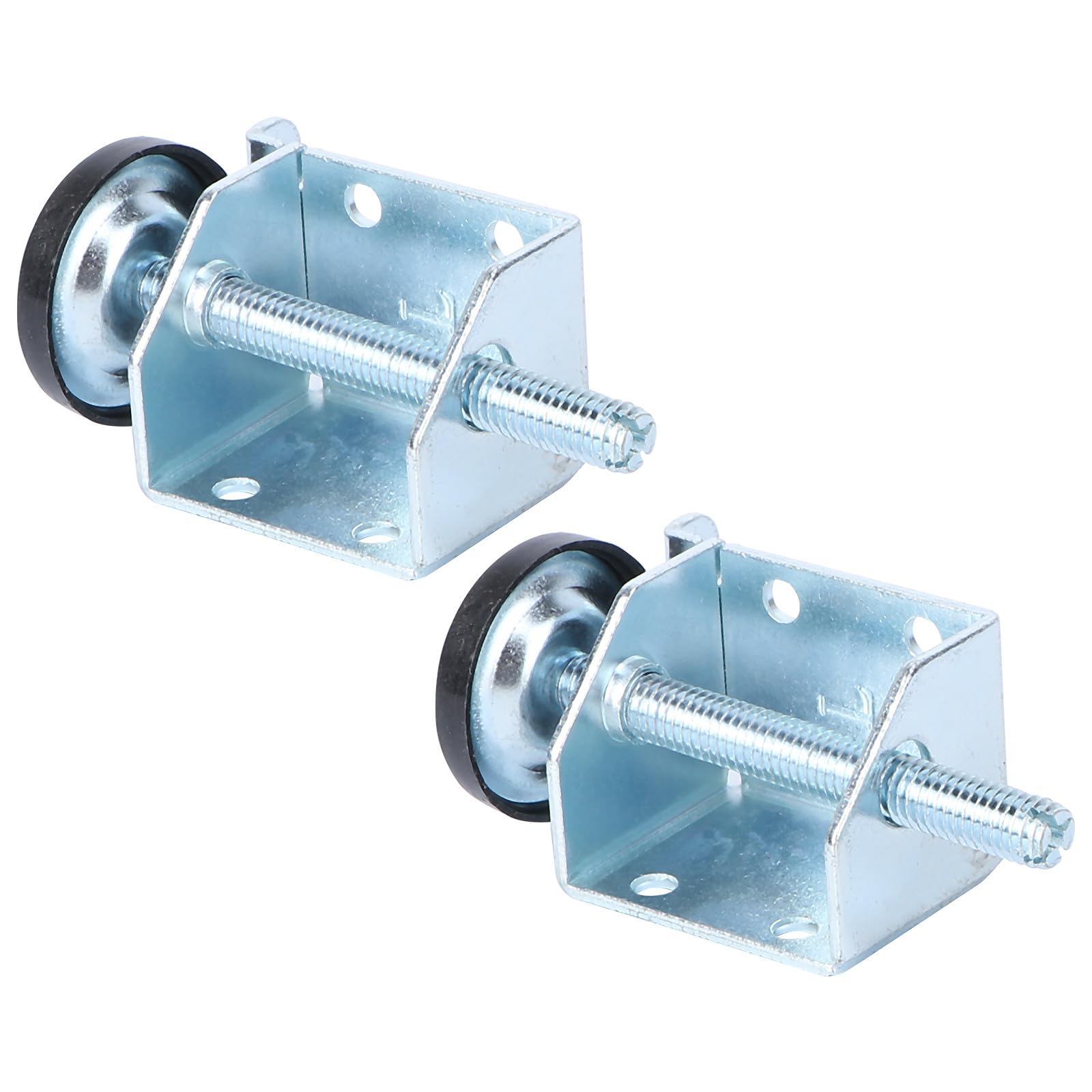 Pies de nivelación para muebles de acero con tornillos ajustables (2 pares)