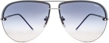 NYS Collection Aviator Sunglasses for Women & Men Medium Fit Thin Metal Frame Gradient Mirror Lenses with 100% UV Protection